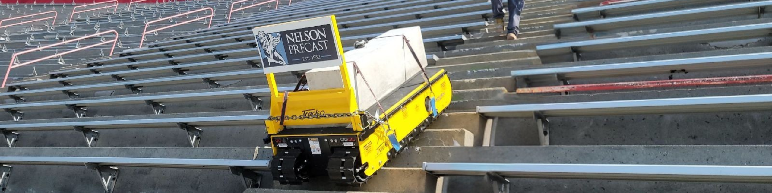 A stairclimber Conquer stairs in a stadium