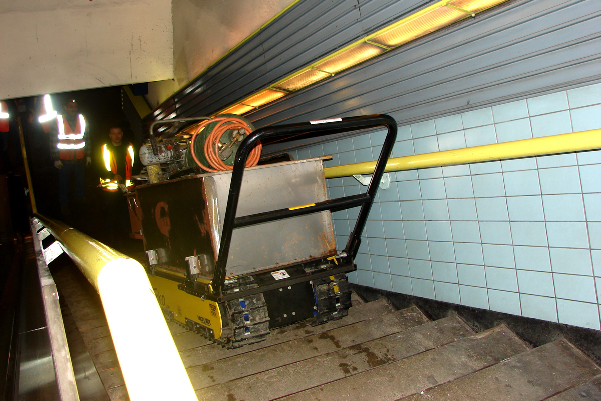 Remote controlled stair climber crawler