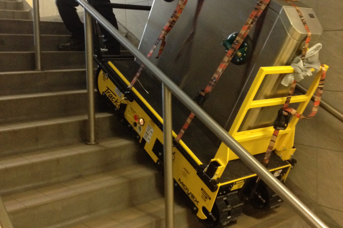 Stair Climber material handling subway station
