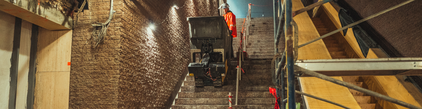 Stair Climber construction underground metro