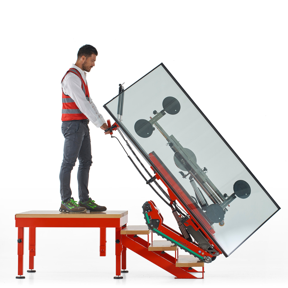 Skipper Glass Lift in Stairs