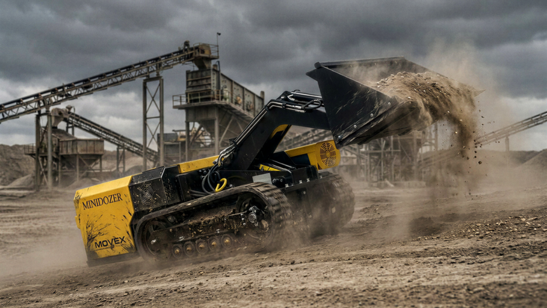 mining MINIDOZER cleaning spillage